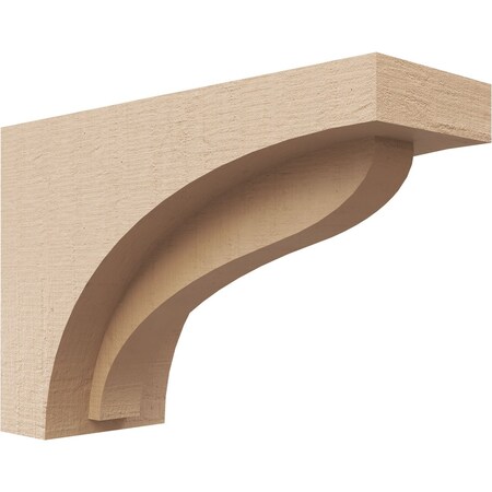 Ekena Millwork 3"W x 9"D x 6"H Classic Helena Rough Cedar Woodgrain TimberThane Corbel, Primed Tan CORUR03X09X06HELRCPR